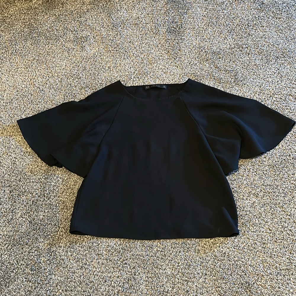 Zara Basic Flutter Wing Tee